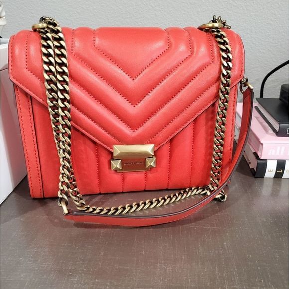 Michael kors bright red whitney leather bag - Picture 1 of 6